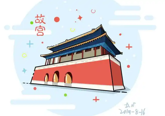 sugerman023从喵～吴亦凡转采于2020-12-09 20:49:48故宫插画sugerman