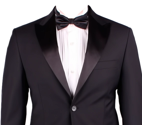 男士黑色西装证件照模板