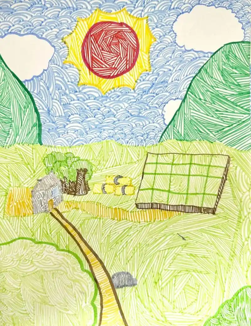 苏少版小学美术五年级下 《线条的魅力》非常细致的花样线条91