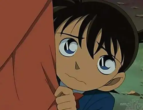 柯南中新一撒娇打滚样样在行,网友:真的把自己当小学生了