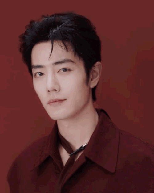 肖战红色时尚大片