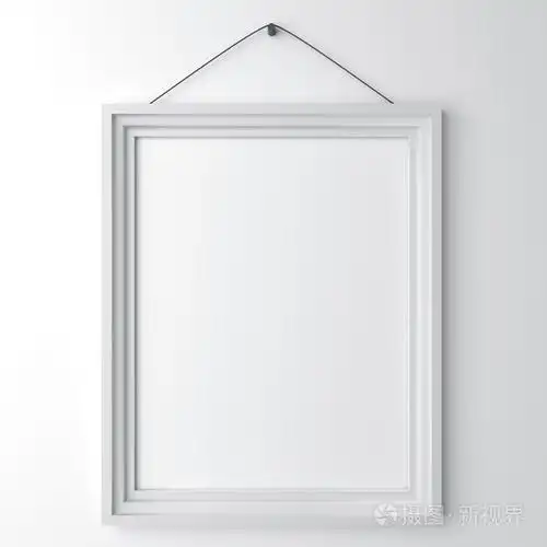 白墙上的空白帧