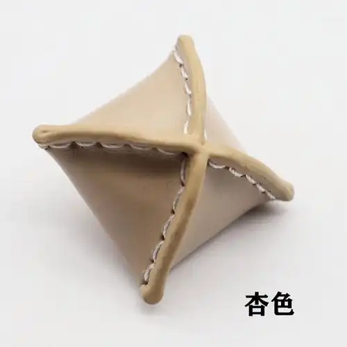 四角纽扣异形男女风衣皮衣大衣皮扣皮草外套方形粽子扣子奶白一粒装