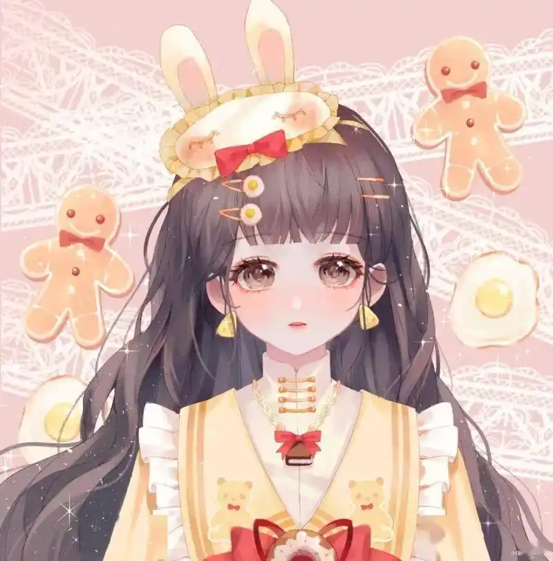 仙气可爱动漫女生头像_百花