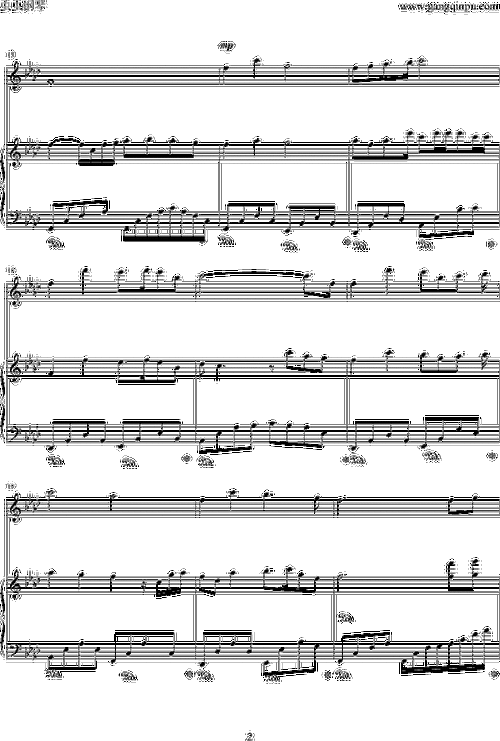 神话小提琴版(钢琴伴奏)-钢琴谱(钢琴曲)-影视