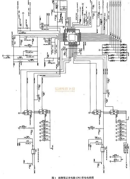 笔记本电脑因cpu供电电路故障导致不能开机启动