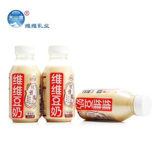 维维悦慢瓶装东北大豆豆奶310g*6瓶精品原味豆奶健康营养破损包赔