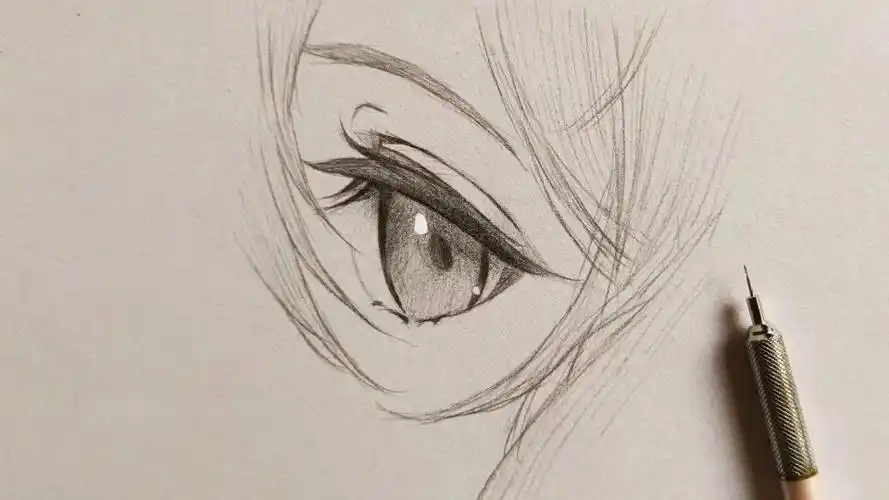 动漫眼睛的画法,这样画太简单了不是有手就行吗!快来和我一起画