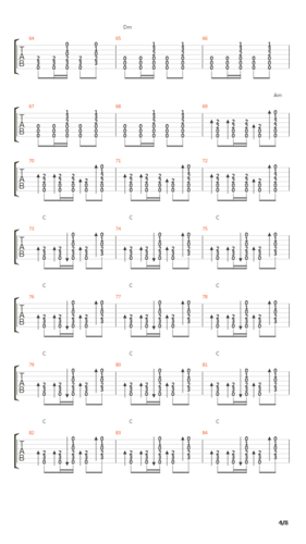 追捕- 主题曲 杜丘之歌吉他谱