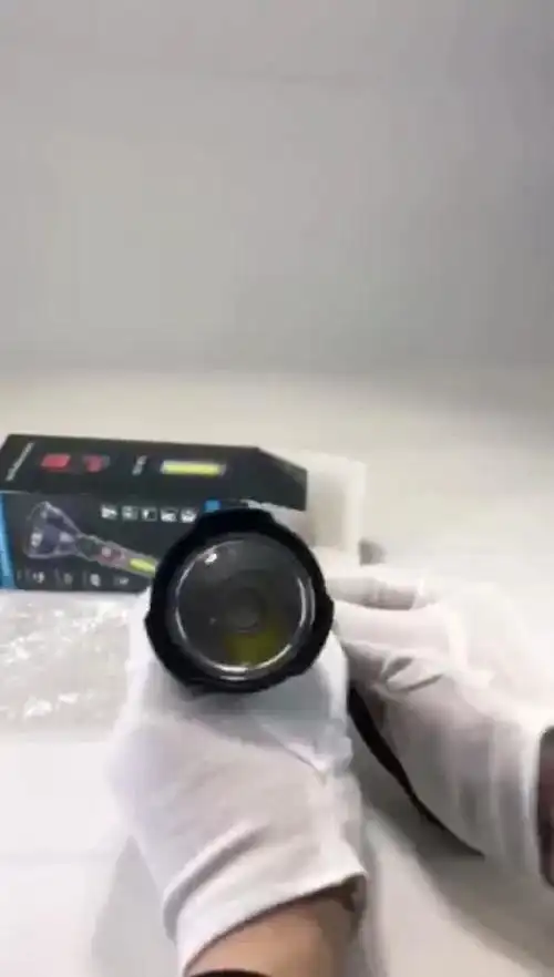 户外多功能强光手电筒usb充电骑行灯便携超亮带侧灯家用led应急灯