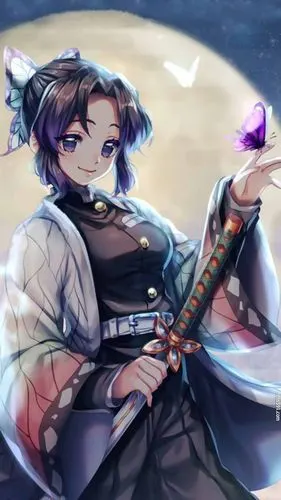 鬼灭之刃蝶屋主人制毒高手蝴蝶忍姐姐手机壁纸图片高清1080(10)