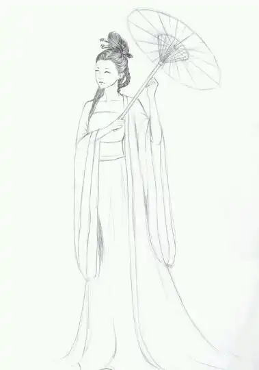 古代女子铅笔画 - 搜狗图片搜索