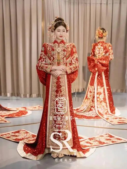 新中式蝴蝶结秀禾