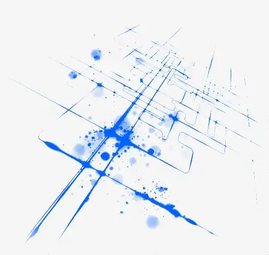 蓝色科技感线条免抠图片免抠素材免费下载_觅元素51yuansu.com