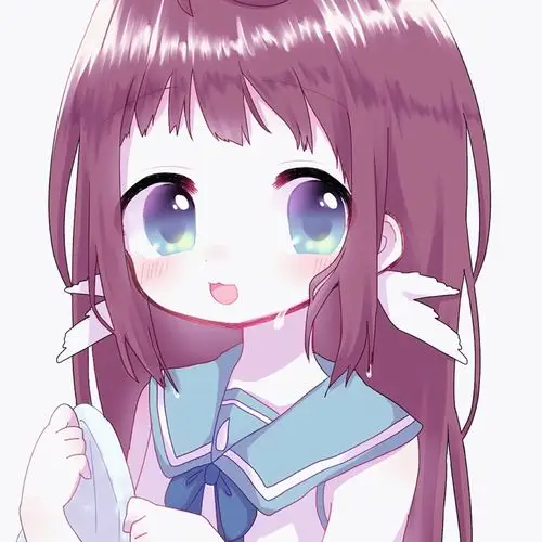 超萌蓝色系蓝瞳水手服二次元动漫可爱