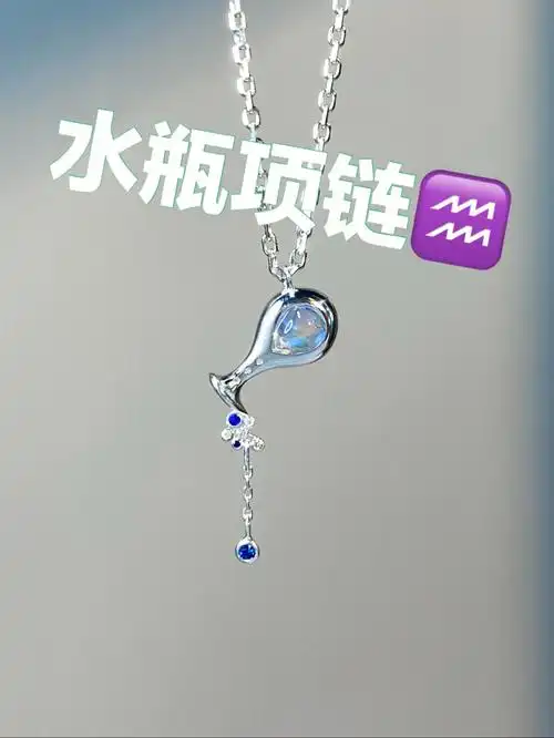 分享一条唯美的水瓶座项链78