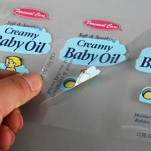 卷筒不干胶标签定做透明pvc不干胶瓶贴日用品沐浴露标签定制