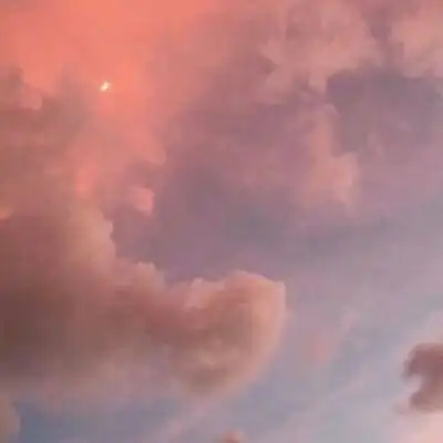 晚霞天空云朵唯美头像