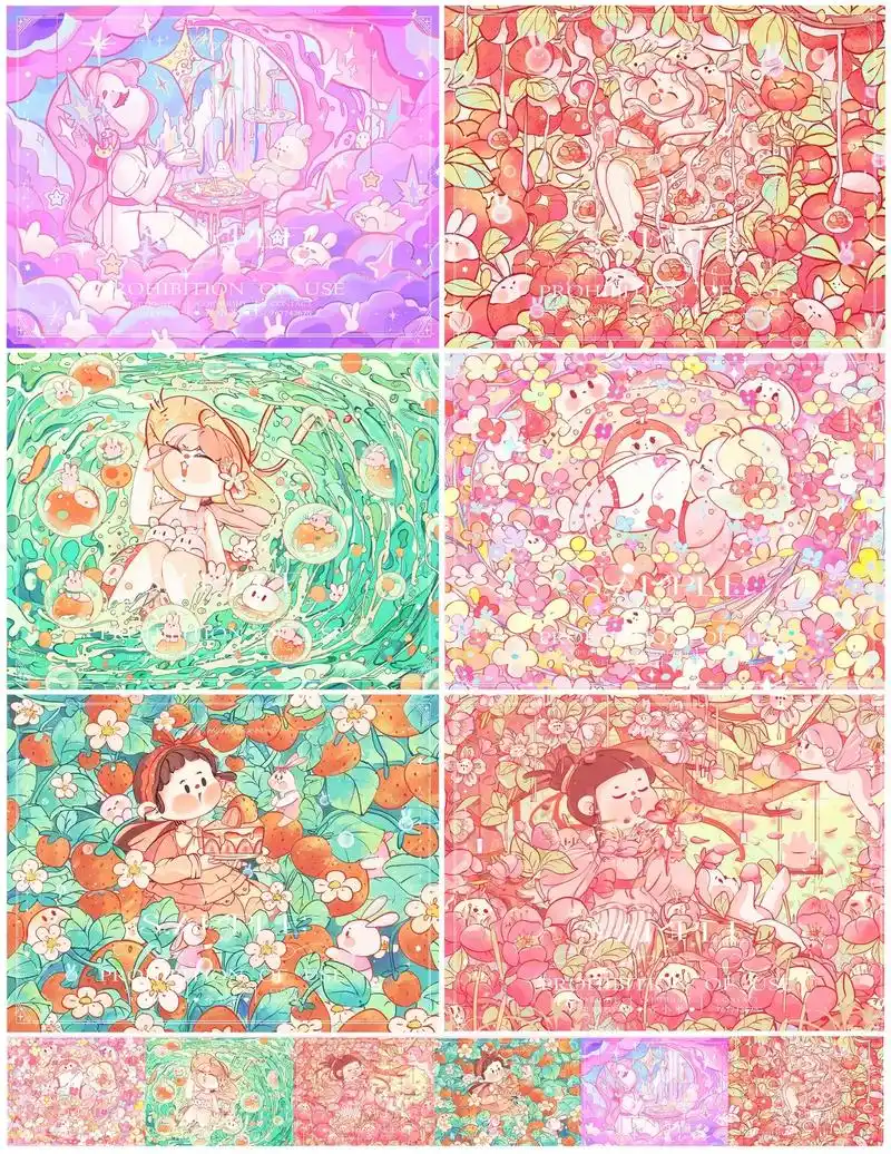 糖果女孩.甜品世界合集.#画画 #绘画 #原创 #图文伙伴计 - 抖音