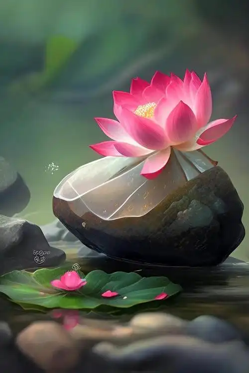 愿做一朵莲,开在你面前