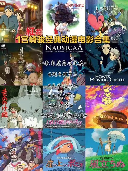 宫崎骏的每一部动漫电影06很好看[氛围感r]折射出了创意,也很有教育