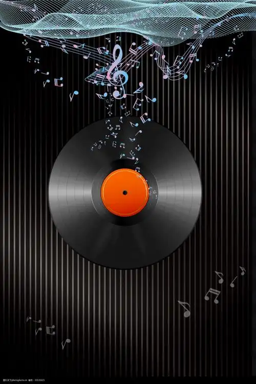 高端黑色音乐节商业狂欢背景