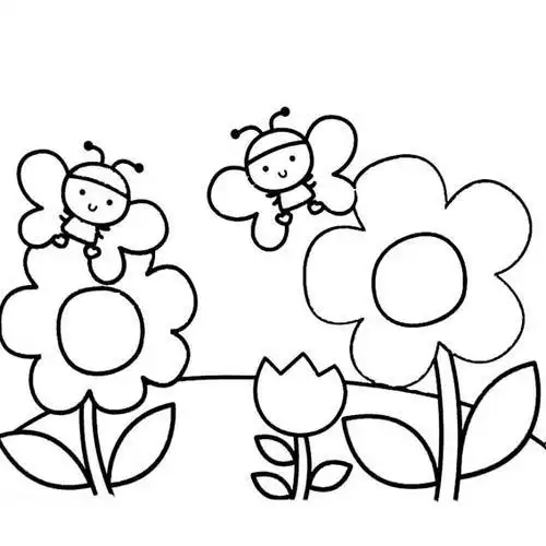 山水风景简笔画带颜色简易的风景简笔画幼儿风景简笔画赏析一组风景简