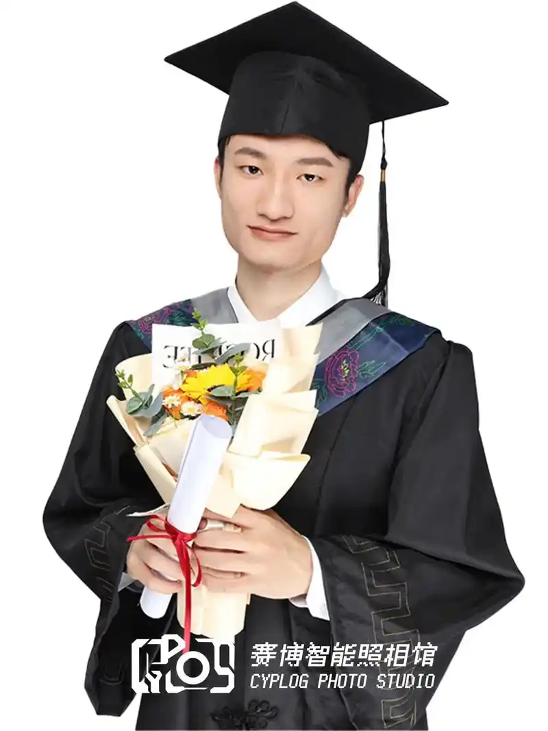 【学士服写真】男士妆发整体干净整洁可 - 抖音