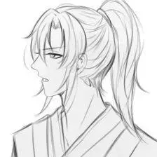 古风男生手绘铅笔画动漫人物图片男生古风简笔画古风男头