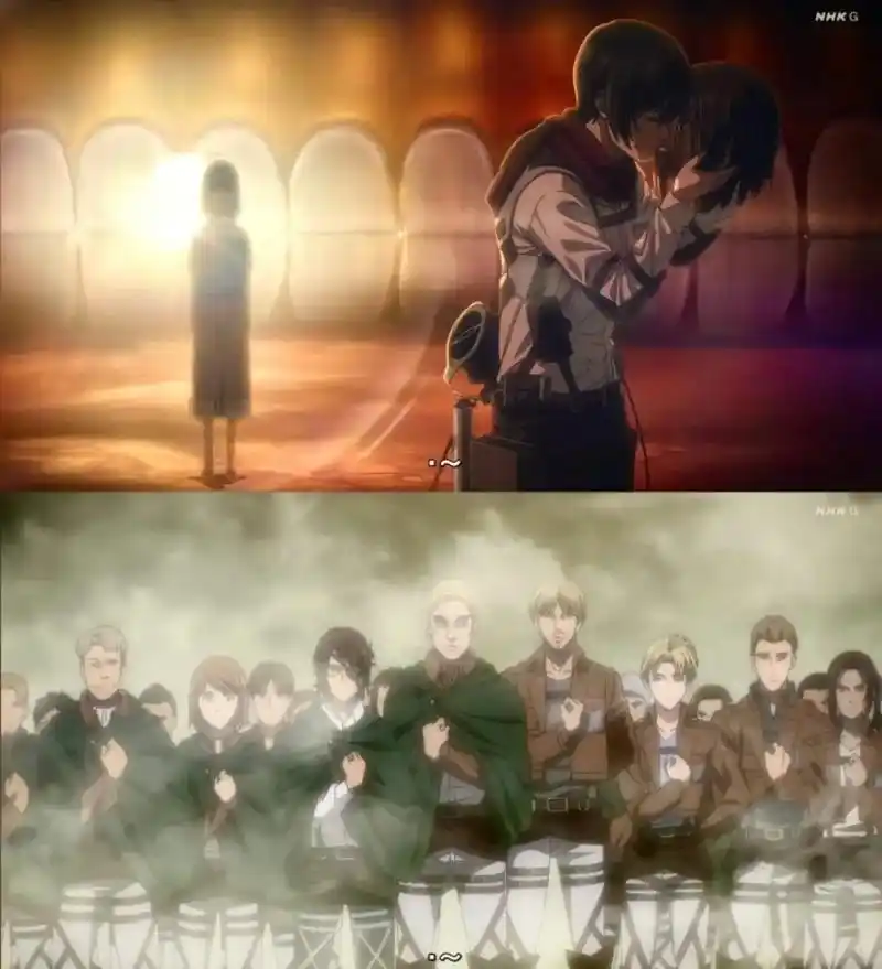 就这样结束了吗#进击的巨人 #三笠#艾伦 #进击的巨人最终章 - 抖音