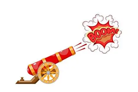 卡通风格.战争和侵略的主题.股票插画照片