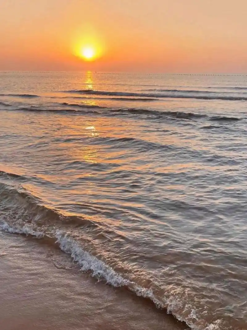 无水印壁纸大海日出 历尽繁华,才智简单最美,心有多静,富有多深人心本