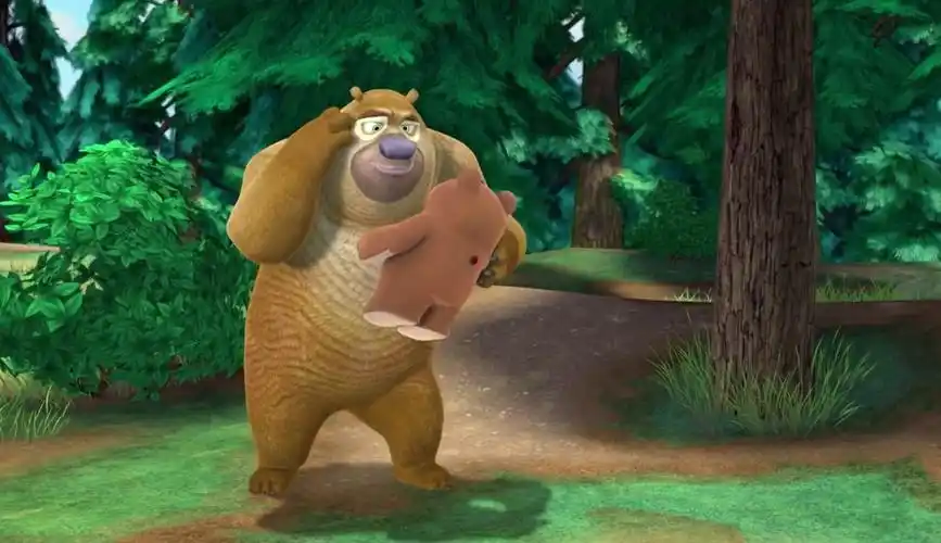 【艳红动画片】熊出没:熊二找到会说话的玩具,终于找到玩伴,熊二可真