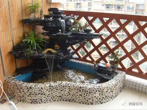 在院子里造个景观鱼池,这么美,让人羡慕不已