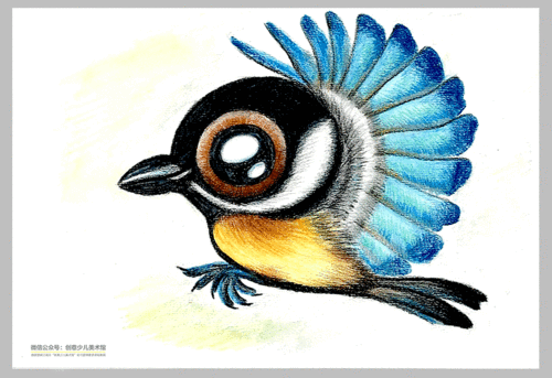 彩铅画彩铅儿童画创意儿童画