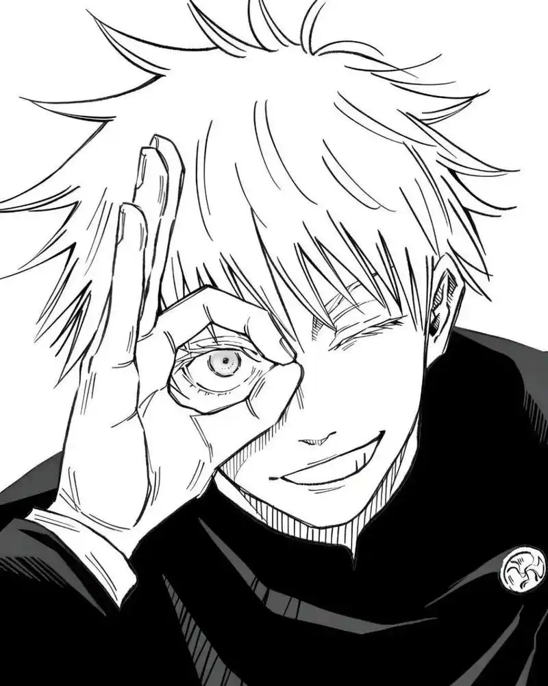 9898还是黑白最经典 #咒术回战# 5t5 "没关系,我是最强的!