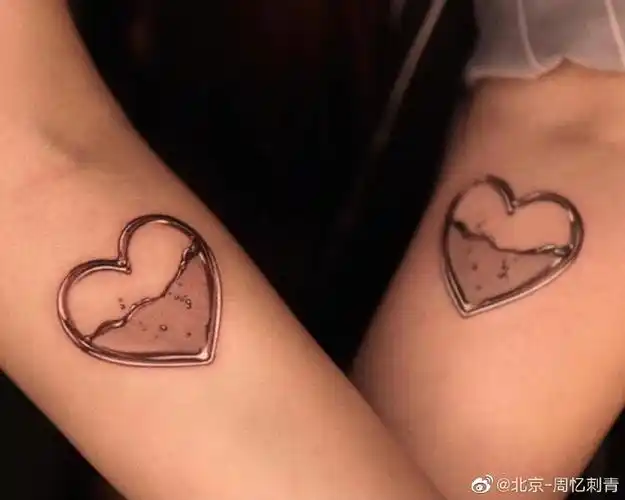 今日纹身图案分享爱心纹身#纹身设计##北京纹身店##纹身分享