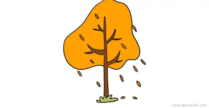 秋天儿童画怎么画秋天简笔画好看