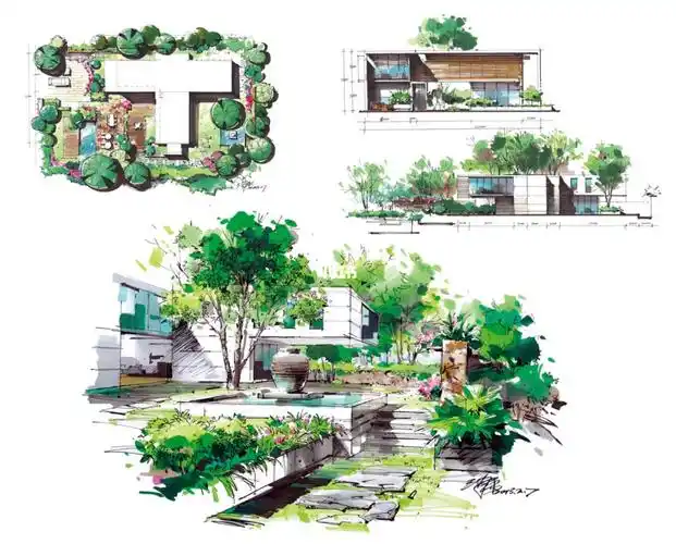 作者:沙沛#景观设计   #景观手绘   #景观设计手绘   #景观快题