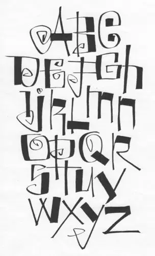 猫宁手帐025100手帐常用36种英文花体