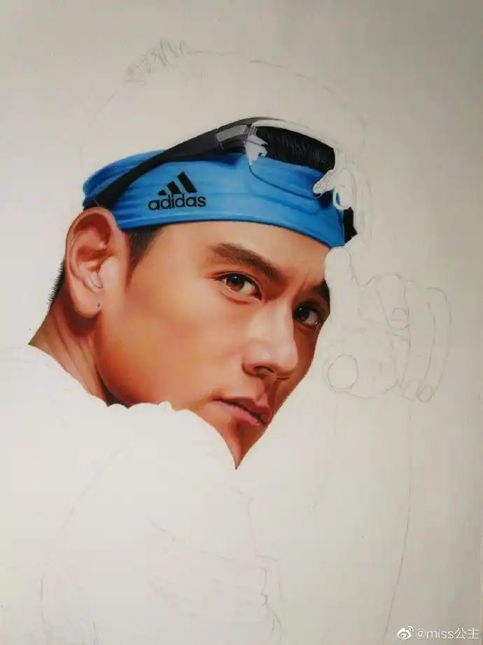 彩铅手绘彭于晏~by@miss公主