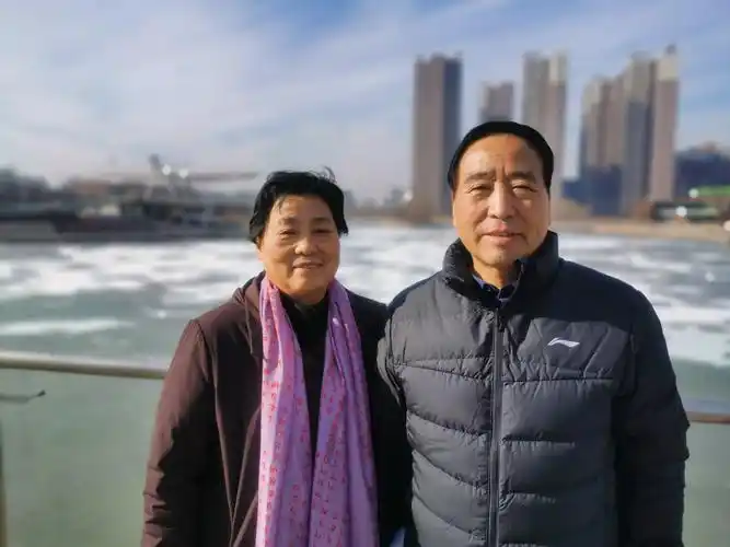 爸妈淮海公园合影