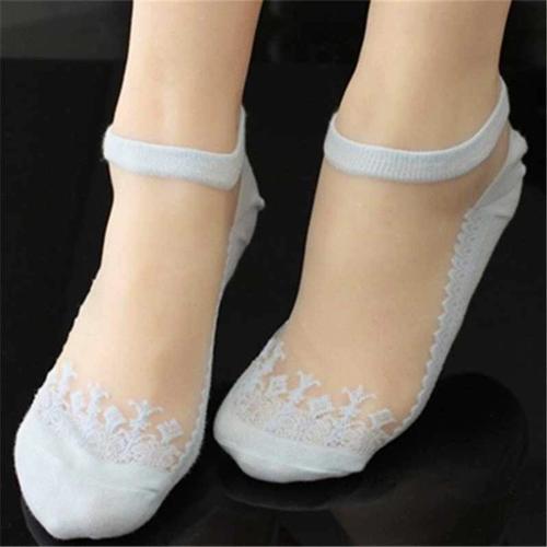 薄款袜底透明水晶袜夏天热销不掉跟玻璃丝女士船袜女短袜浅口夏季