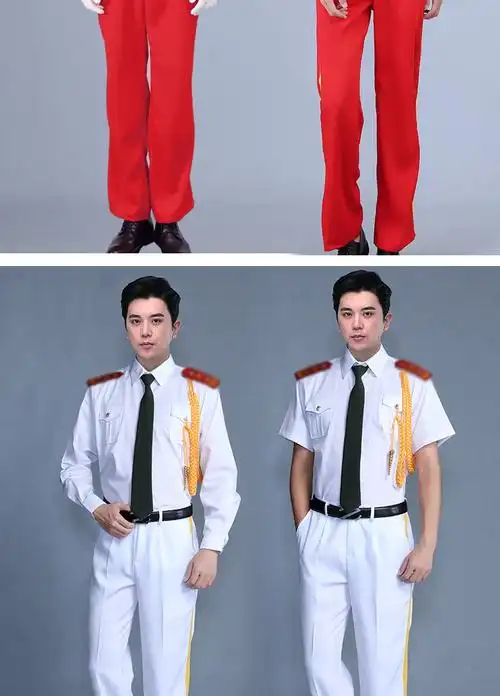 款礼服套装军乐队合唱团衣服升旗手红色军鼓队服装鼓乐队服长袖五件套