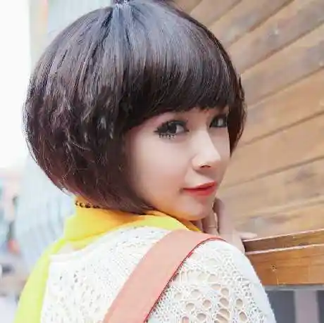 超短发玉米烫发型图片打造清纯甜美风的玉米烫短发发型