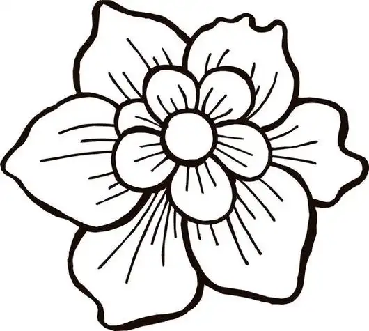 卡通花朵简笔画卡通花朵简笔画彩色