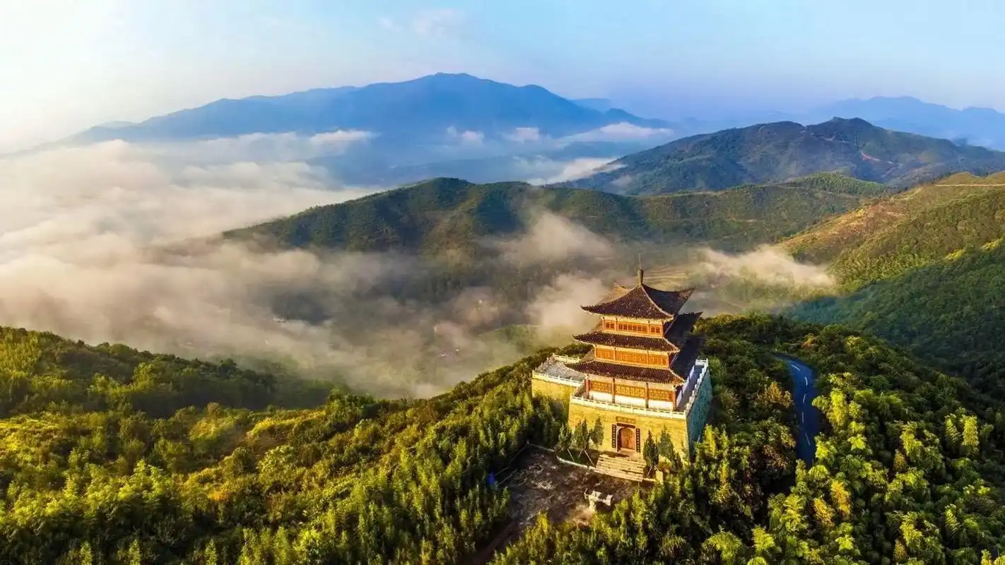 河南固始西九华山,佛教名山与万亩茶园,令人流连忘返