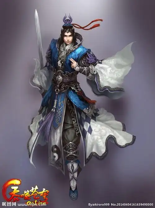 游戏原画 写实中国风男角色设计服装原画参考资料 cg设定素材古风