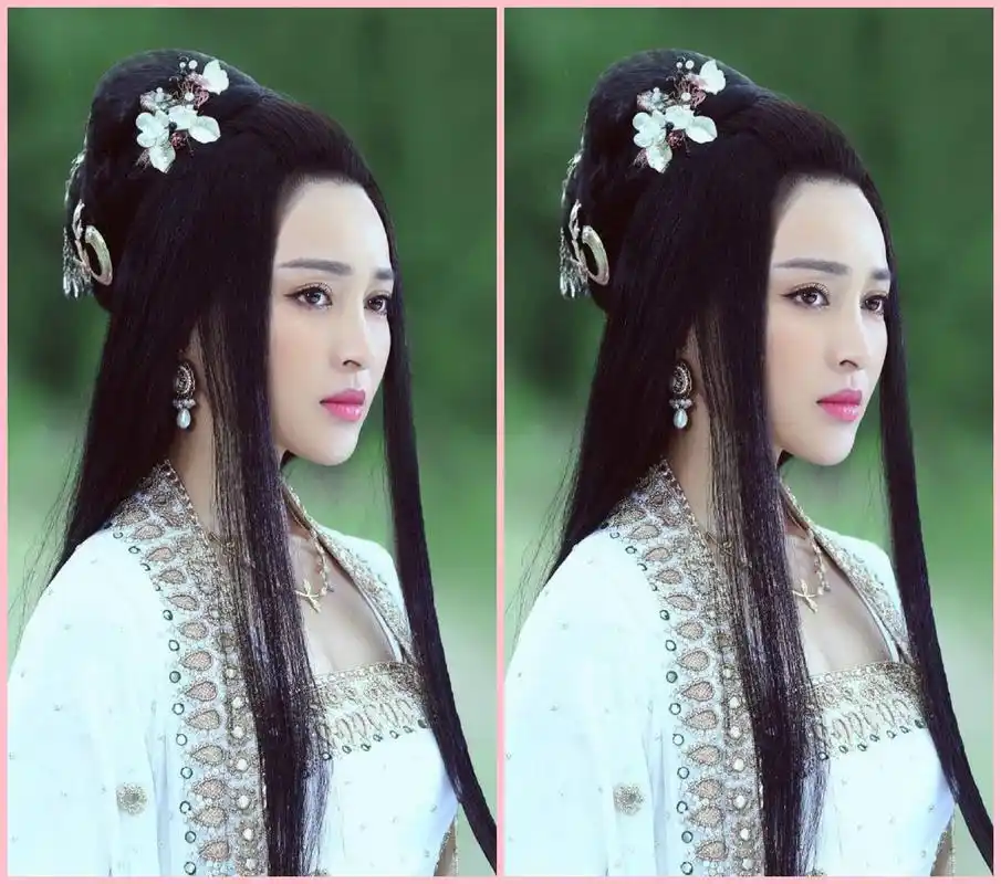 流苏髻装扮的6大女星,迪丽热巴第三,佟丽娅第二,第一盛世容颜