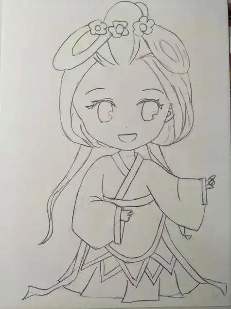 少女简笔画古装少女简笔画古装简单